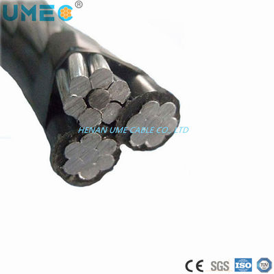 LV Triplex de servicio de caída de aluminio conductor XLPE aislado AAC/AAAC/ACSR ABC cable de alimentación