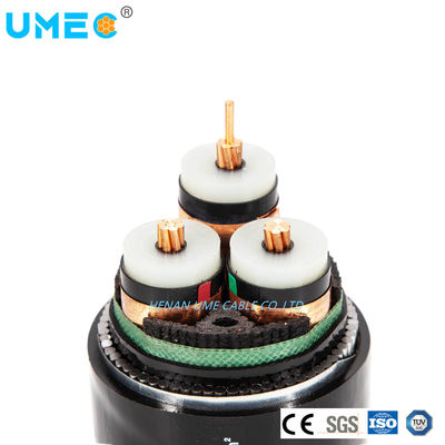 33kv de tensión media de acero de alambre de acero cinta blindada de cable eléctrico de 3 fases de cobre de alambre de pantalla XLPE cable de alimentación