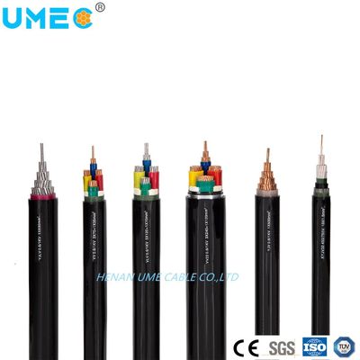 Cables de alimentación de media tensión flexibles 4 de un núcleo XLPE aislados con envoltura de PVC para gastos aéreos