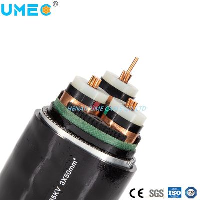 Cable eléctrico aislado XLPE de voltaje medio especificado por el cliente 12/20kv 18/30kv