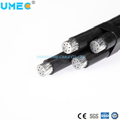 Conductor de aluminio aislado 4X16 4X25 4X35 4X50 mm2 4 núcleos de baja tensión con cable ABC