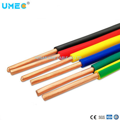 El cable eléctrico LV es un solo cable sólido / multicorral con conductor de cobre flexible y PVC aislado