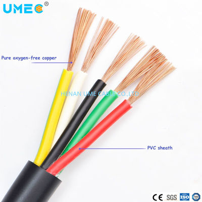 60227 IEC 52-4x6mm2-- espesor de aislamiento de PVC 0,8 mm espesor de la envolvente de PVC 1,2 mm cable eléctrico para uso doméstico