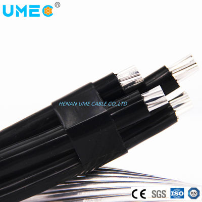 Cuadruplex eléctrico de servicio de caída AAAC 6201 aleación conductor neutro de aluminio triplex alambre subterráneo
