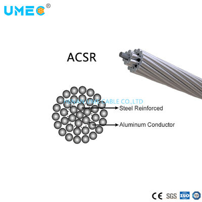 Conductor ACSR de aluminio reforzado con acero, trenzado 6+7, 100 mm² para perro de Zimbabue