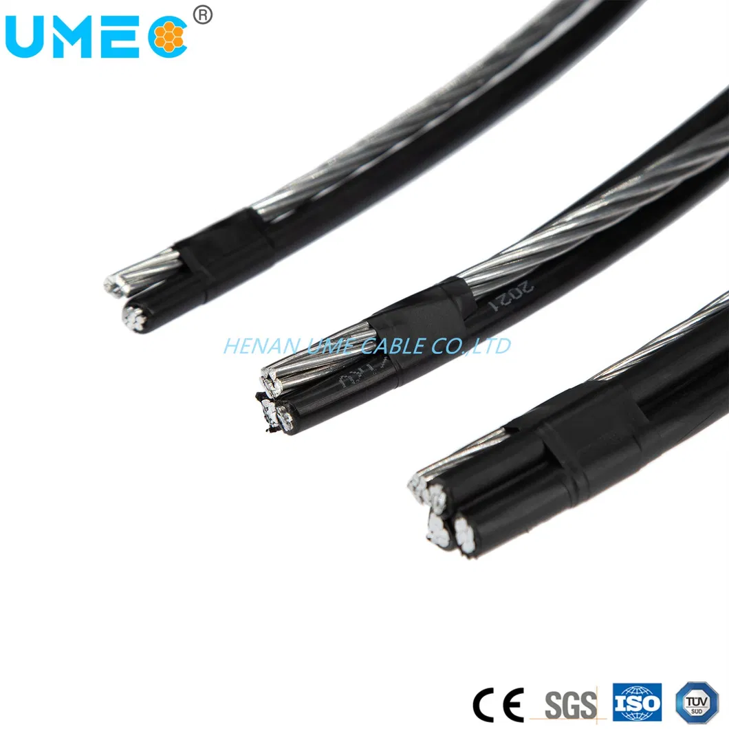 Low Volatge Aerial Bundled Cable For Overhead Aluminum Conductor XLPE Insulation 3x25/35/70/95mm² 1
