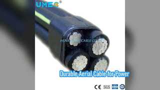 Cable combinado aéreo dúplex duradero para distribución de energía